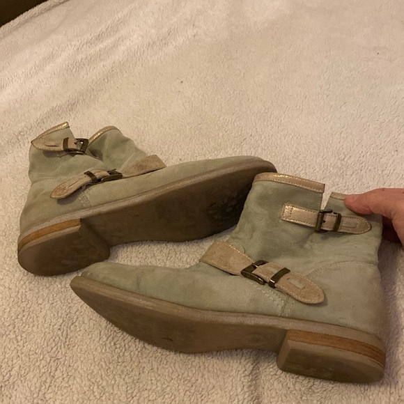 Sundance suede celadon short boots - Picture 1 of 5